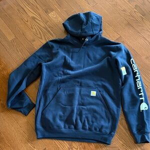 Carhartt Navy Blue Midweight Hoodie